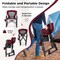 Oxford Rocking Camping Chair with Cup Holder and Storage Pocket